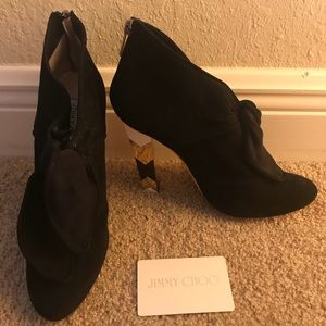 Jimmy Choo Erica Suede Booties Size 8